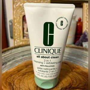 NEW Clinique All About Clean Cleansing + Exfoliating Jelly